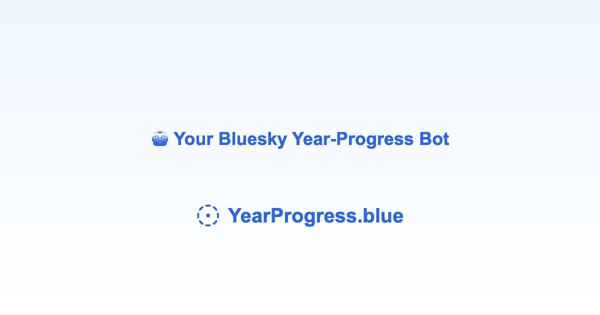 YearProgress.blue 🤖 preview